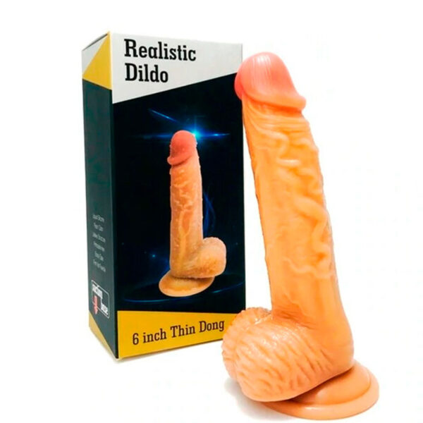 DildoRealist6inch2 Dildo Realista 6"inch Thin Dong