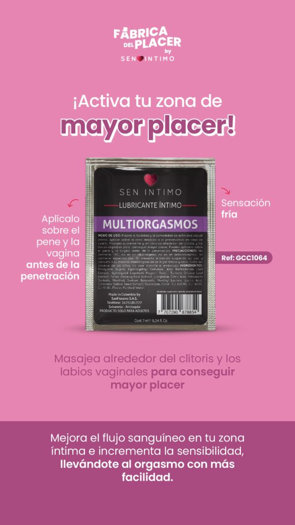 Sachets Multiorgasmo Sens íntimo